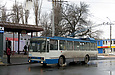 Škoda-14Tr18/6M #2413 27-го маршрута прибыл на конечную "Проспект Дзюбы"