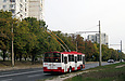 Škoda-14Tr #2414 31-го маршрута на улице Гвардейцев-Широнинцев между улицами Зубенко и Валентиновской