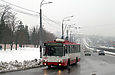 Škoda-14Tr #2417 5-го маршрута на проспекте Гагарина возле улицы Ньютона