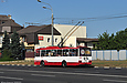 Škoda 14TrM (14Tr08/6) #2417 5-го маршрута на проспекте Гагарина в районе Золотого переулка