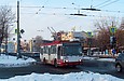 Škoda 14TrM (14Tr08/6) #2417 3-го маршрута на проспекте Гагарина на перекрестке с улицей Молочной