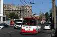Škoda-14Tr08/6 #2418 5-го маршрута на улице Кузнечной возле конечной "Улица Университетская"