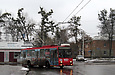 Škoda-14Tr08/6 #2418 3-го маршрута поворачивает с улицы 12-го Апреля на Александровский проспект