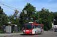 Škoda-14Tr08/6 #2418 3-го маршрута на Александровском проспекте в районе улицы 12-го Апреля