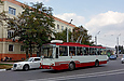 Škoda 14TrM (14Tr08/6) #2418 5-го маршрута на улице Аэрофлотской