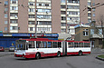 Škoda-15Tr #2502 35-го маршрута разворачивается на конечной "Улица Одесская"
