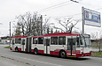 Škoda-15Tr13/6M #3102 34-го маршрута во время дневного отстоя на конечной "Улица Героев труда"