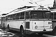 Сцепка Skoda-9Tr16 #85-86 2-го маршрута в троллейбусном депо №1