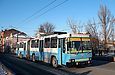 ЮМЗ-Т1 #2004 3-го маршрута на улице Гамарника следует по Подольскому мосту через р. Харьков