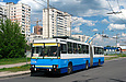 ЮМЗ-Т1 #2004 1-го маршрута на проспекте Маршала Жукова за перекрестком с улицей Танкопия