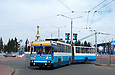 ЮМЗ-Т1 #2004 поворачивает с улицы Ромашкина на улицу Аэрофлотскую