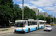 ЮМЗ-Т1 #2007 35-го маршрута на проспекте Героев Сталинграда отправился от остановки "Троллейбусное депо №2"