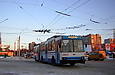 ЮМЗ-Т1 #2023 3-го маршрута на проспекте Героев Сталинграда на перекрестке с проспектом 50-летия СССР
