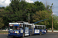 ЮМЗ-Т1 #2030 3-го маршрута поворачивает с бульвара Богдана Хмельницкого на улицу Танкопия