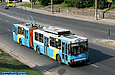 ЮМЗ-Т1 #2032 3-го маршрута на проспекте Гагарина возле железнодорожного путепровода