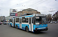 ЮМЗ-Т1 #2033 6-го маршрута выезжает с улицы Вернадского на проспект Гагарина