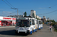 ЮМЗ-Т1 #2038 38-го маршрута прибыл на конечную станцию "Проспект Победы"