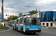 ЮМЗ-Т1 #2043 27-го маршрута на проспекте Постышева пересекает Комсомольское шоссе
