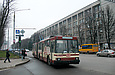 ЮМЗ-Т1 #2044 38-го маршрута на проспекте Ленина пересекает улицу Тобольскую