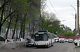 ЮМЗ-Т1 #2044 11-го маршрута в Симферопольском переулке в районе улицы Большой Гончаровской