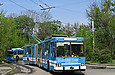 ЮМЗ-Т1 #2046 3-го маршрута выезжает на улицу 12-го Апреля с одноименной конечной станции