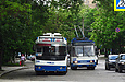 ЗИУ-682Г-016-02 #2309 и Škoda 14Tr18/6M #2411 12-го маршрута на РК "Улица Клочковская"