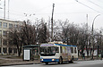 ЗИУ-682Г-016-02 #2323 3-го маршрута на проспекте Героев Сталинграда отправляется от остановки "Микрорайон 27"