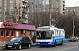 ЗИУ-682Г-016-02 #2339 63-го маршрута на проспекте Героев Сталинграда отправляется от остановки "Троллейбусное депо №2"