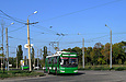 ЗИУ-682Г-016-02 #3306 46-го маршрута выезжает на круговую развязку бульвара Грицевца и съездов с автодороги М-03