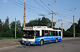 ЗИУ-682Г-016-02 #3334 13-го маршрута разворачивается на конечной станции "Парк "Зустрiч"