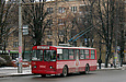 ЗИУ-682 #215 18-го маршрута на проспекте Ленина отправляется от остановки "Улица Тобольская"