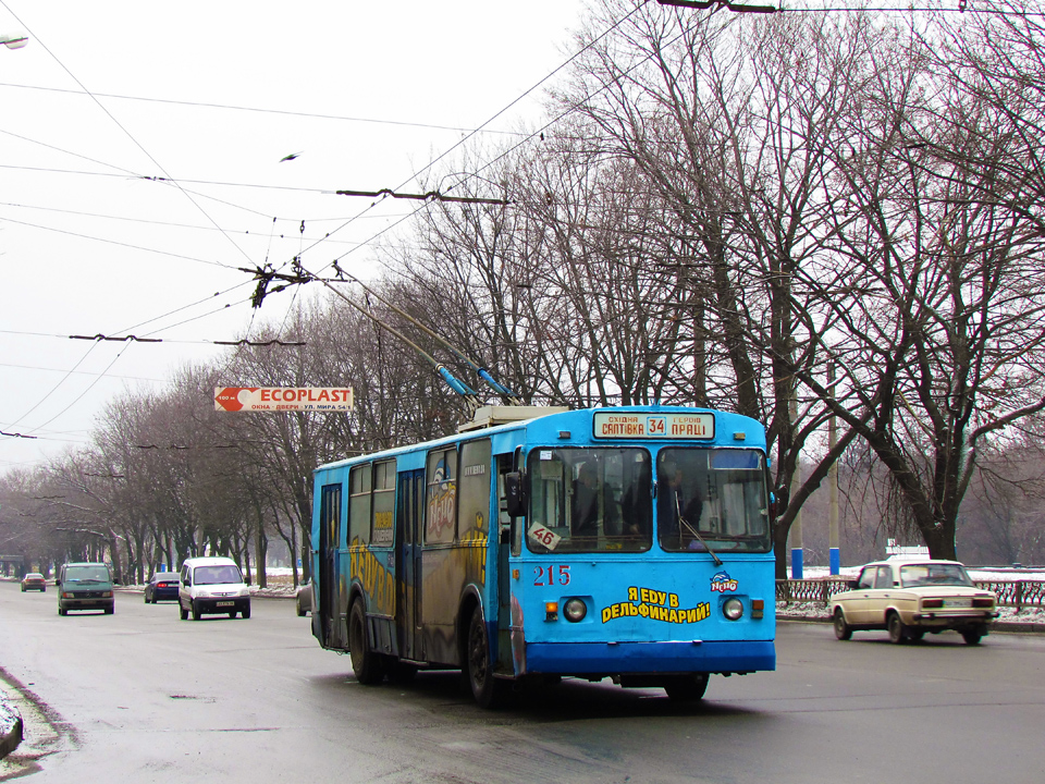 ЗИУ-682 #215 46-го маршрута на Московском проспекте в районе улицы 12-го апреля