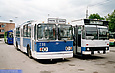 ЗИУ-682 #216 и ROCAR-E217 #3006 в открытом парке Троллейбусного депо №3
