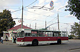 ЗИУ-682 #244 1-го маршрута выезжает с конечной "Ст.метро "Маршала Жукова" на проспект Маршала Жукова