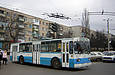 ЗИУ-682 #333 1-го маршрута выезжает с конечной станции "Микрорайон 28" на проспект Героев Сталинграда