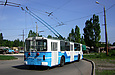 ЗИУ-682 #341 45-го маршрута разворачивается на конечной станции "Улица Зубарева"