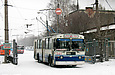 ЗИУ-682 #341 25-го маршрута выезжает из Троллейбусного депо №3 на улицу Свистуна