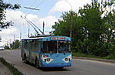 ЗИУ-682 #652 11-го маршрута на улице Китаенко спускается с путепровода через ж/д станцию Новая Бавария