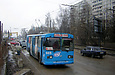 ЗИУ-682 #665 38-го маршрута на проспекте Людвига Свободы возле стройплощадки перегона между станциями метро "Алексеевская" и "Победа"