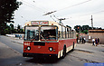 ЗИУ-682 #681 12-го маршрута в Пискуновском переулке перед въездом в Троллейбусное депо №1