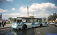 ЗИУ-682 #765 3-го маршрута на проспекте Гагарина разворачивается на временной конечной возле улицы Кирова