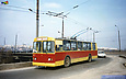 ЗИУ-682 #807 31-го маршрута на развязке Московского путепровода спускается на Московский проспект