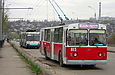 ЗИУ-682 #813 31-го маршрута и ЮМЗ-Т1 #2007 35-го маршрута на Коммунальном путепроводе