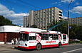 ЗИУ-682 #838 63-го маршрута на проспекте Героев Сталинграда подъезжает к остановке "Троллейбусное депо №2"