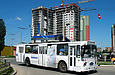 ЗИУ-682 #860 38-го маршрута выезжает с разворотного круга конечной станции "Ст.м. "23 Августа" на проспект Ленина