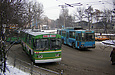 ЗИУ-682 #63 11-го маршрута и ЮМЗ-Т1 #1222 27-го маршрута на к/ст "Проспект Дзюбы"