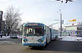 ЗИУ-683Б00 #1105 2-го маршрута поворачивает с проспекта Ленина на конечную станцию "Ст.м. "Научная"